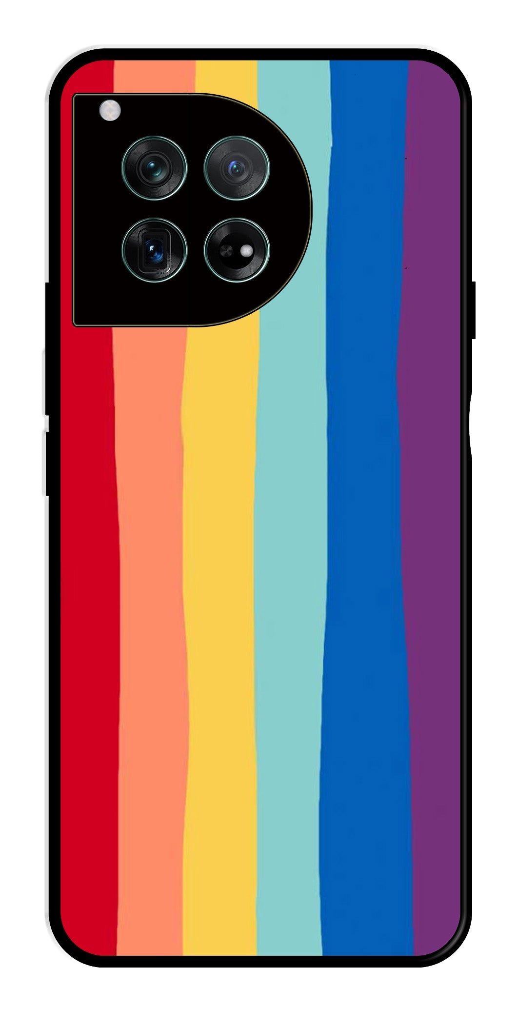 Rainbow MultiColor Metal Mobile Case for OnePlus 12 5G Metal Case