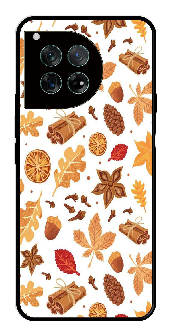 Autumn Leaf Metal Mobile Case for OnePlus 12 5G Metal Case