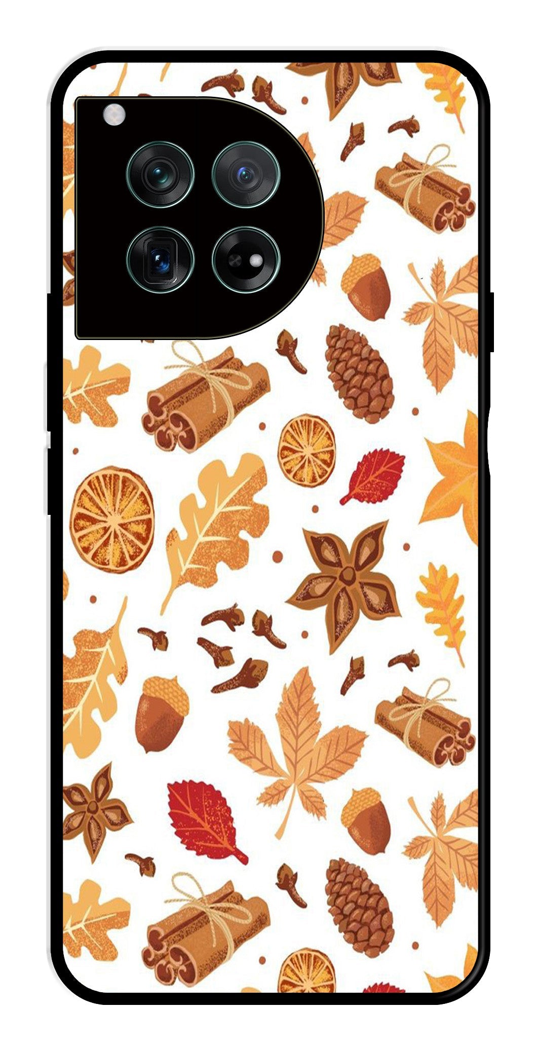 Autumn Leaf Metal Mobile Case for OnePlus Ace 3 Metal Case