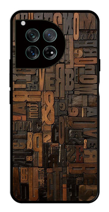 Alphabets Metal Mobile Case for OnePlus Ace 3 Metal Case