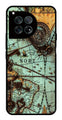 Map Design Metal Mobile Case for OnePlus 12R 5G Metal Case