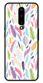 Colorful Feathers Metal Mobile Case for OnePlus 7 Pro