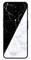 Black White Marble Design Metal Mobile Case for OnePlus 7 Pro