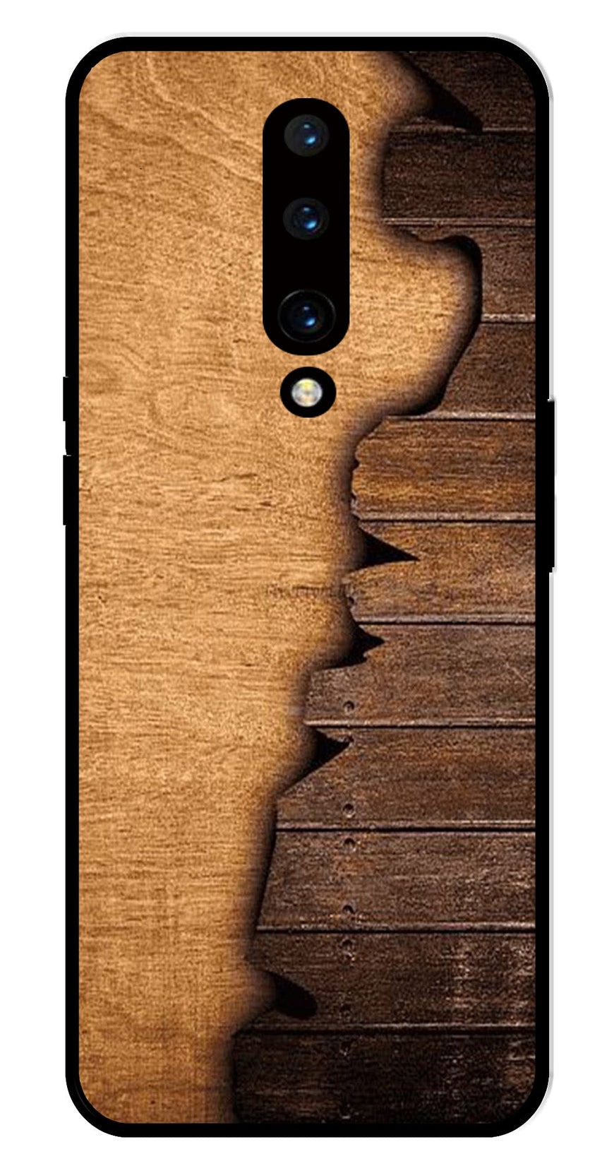 Wooden Design Metal Mobile Case for OnePlus 7 Pro