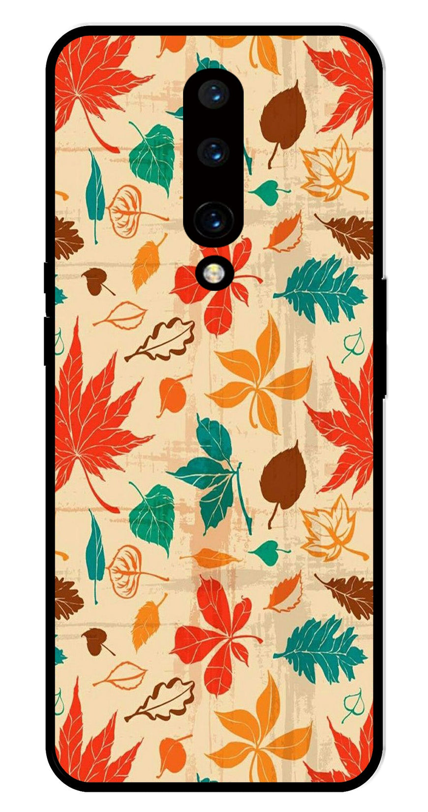 Leafs Design Metal Mobile Case for OnePlus 7 Pro