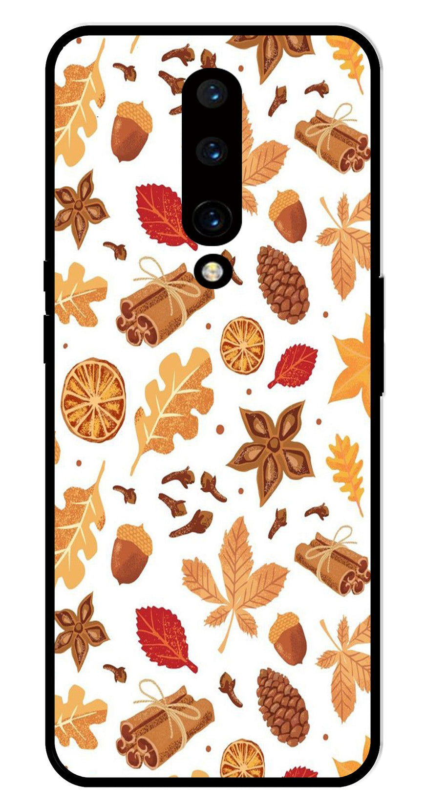 Autumn Leaf Metal Mobile Case for OnePlus 7 Pro