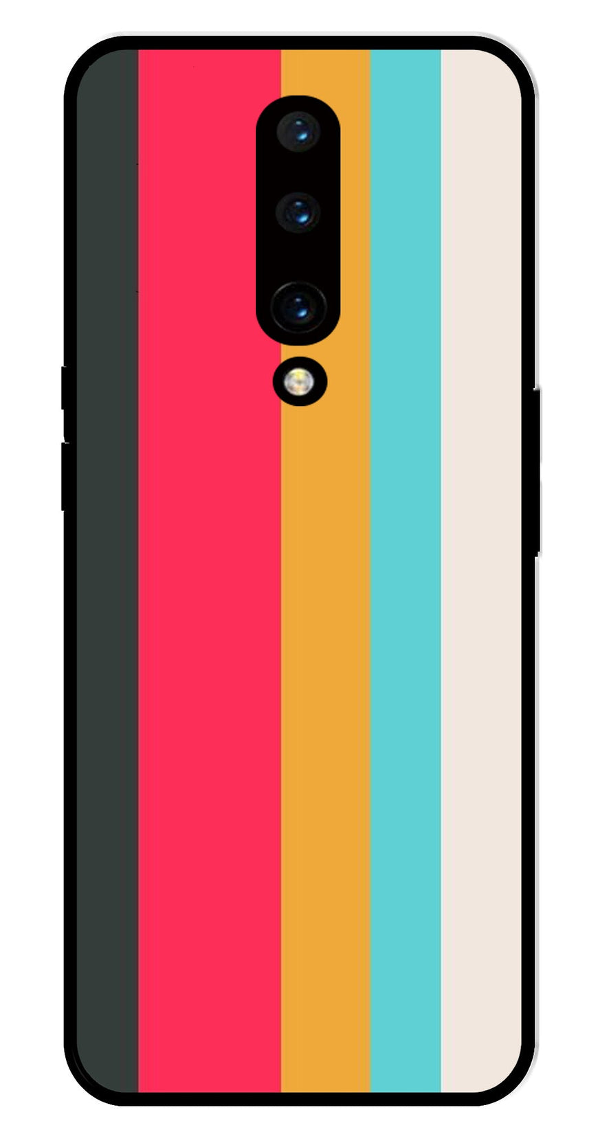 Muted Rainbow Metal Mobile Case for OnePlus 7 Pro
