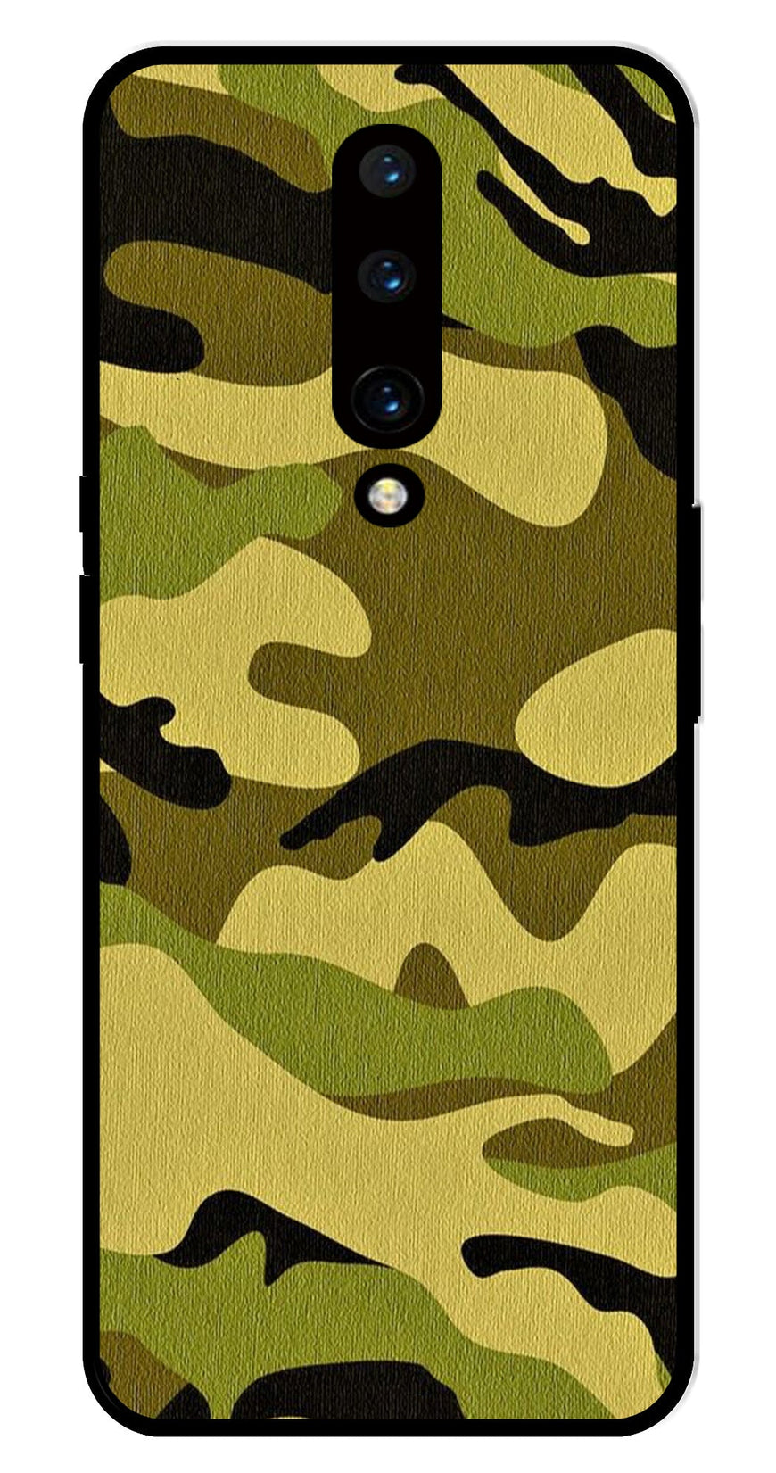 Army Pattern Metal Mobile Case for OnePlus 7 Pro