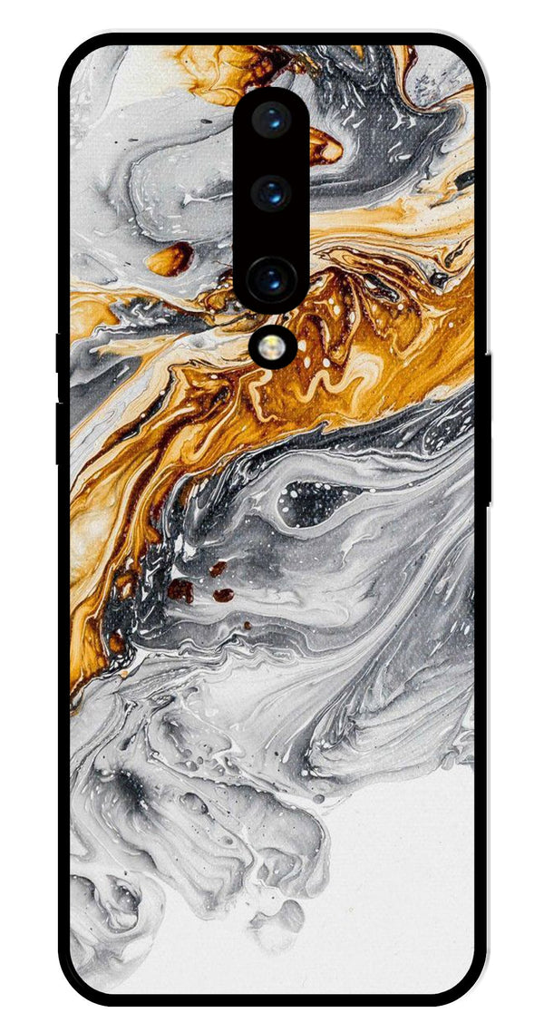 Marble Pattern Metal Mobile Case for OnePlus 7 Pro
