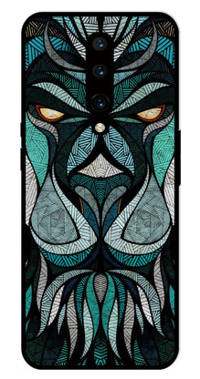 Lion Pattern Metal Mobile Case for OnePlus 7 Pro