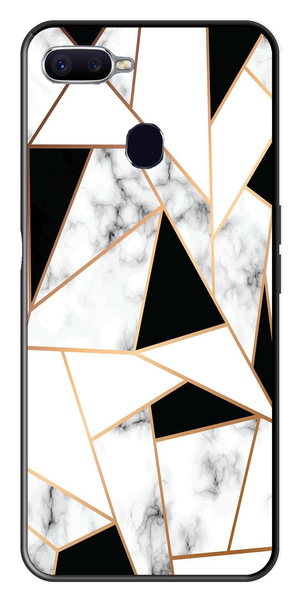 Marble Design2 Metal Mobile Case for Oppo A5s   (Design No -08)