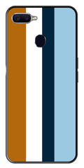 MultiColor Pattern Metal Mobile Case for Oppo A5s   (Design No -17)