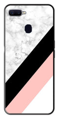 Marble Design Metal Mobile Case for Oppo A5s   (Design No -24)