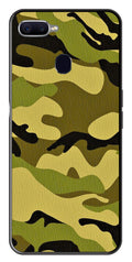 Army Pattern Metal Mobile Case for Oppo A5s   (Design No -35)