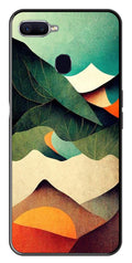 MultiColor Pattern Metal Mobile Case for Oppo A5s   (Design No -43)