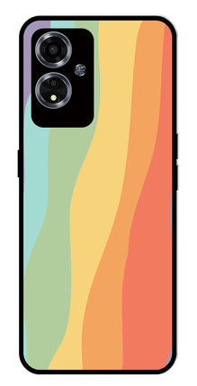 Muted Rainbow Metal Mobile Case for Oppo A59 5G