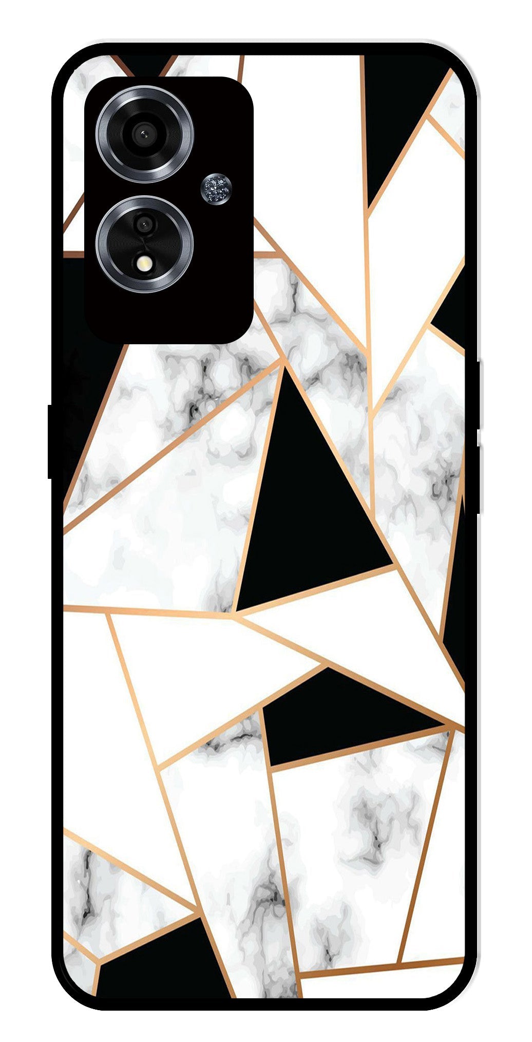 Marble Design2 Metal Mobile Case for Oppo A59 5G   (Design No -08)