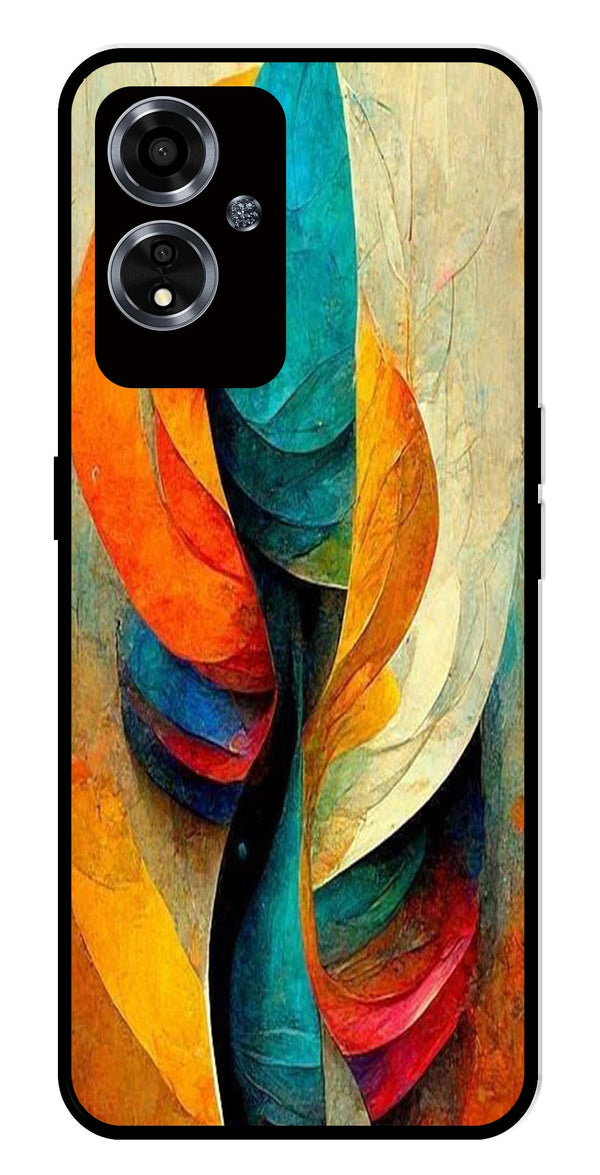 Modern Art Metal Mobile Case for Oppo A59 5G   (Design No -11)