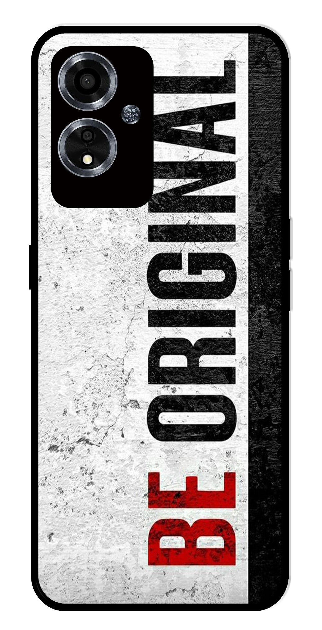 Be Original Metal Mobile Case for Oppo A2m 5G   (Design No -38)