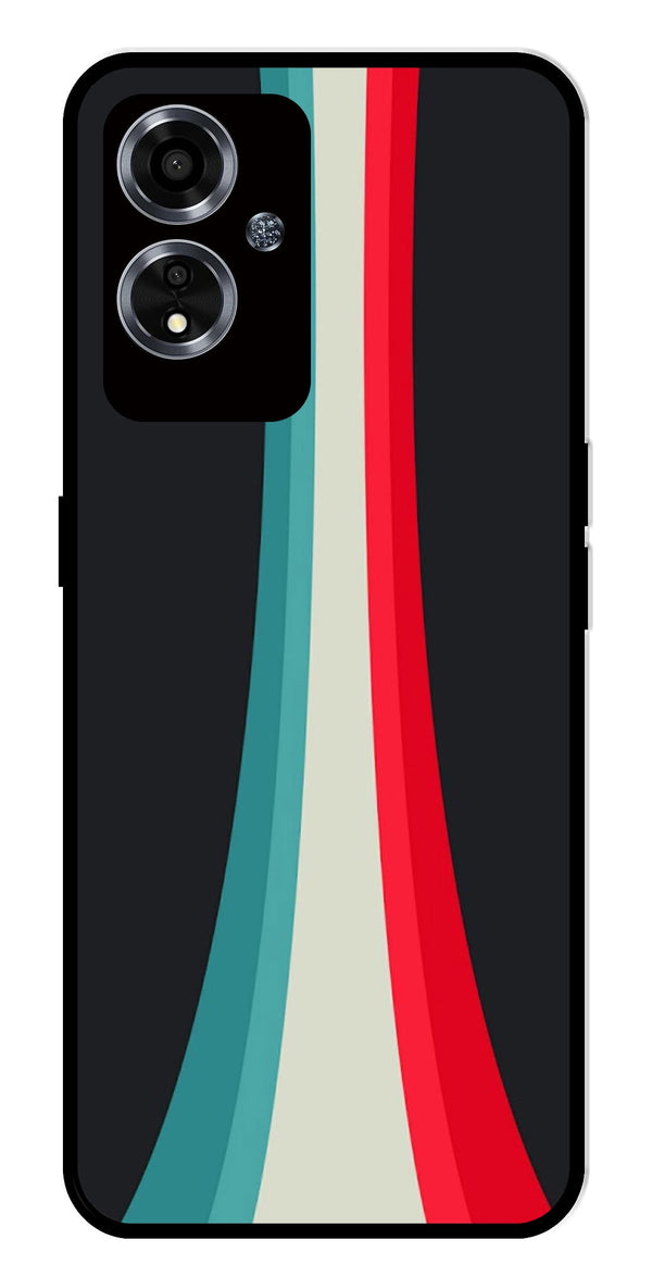 Modern Art Colorful Metal Mobile Case for Oppo A59 5G   (Design No -48)