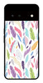 Colorful Feathers Metal Mobile Case for Google Pixel 6 5G   (Design No -06)
