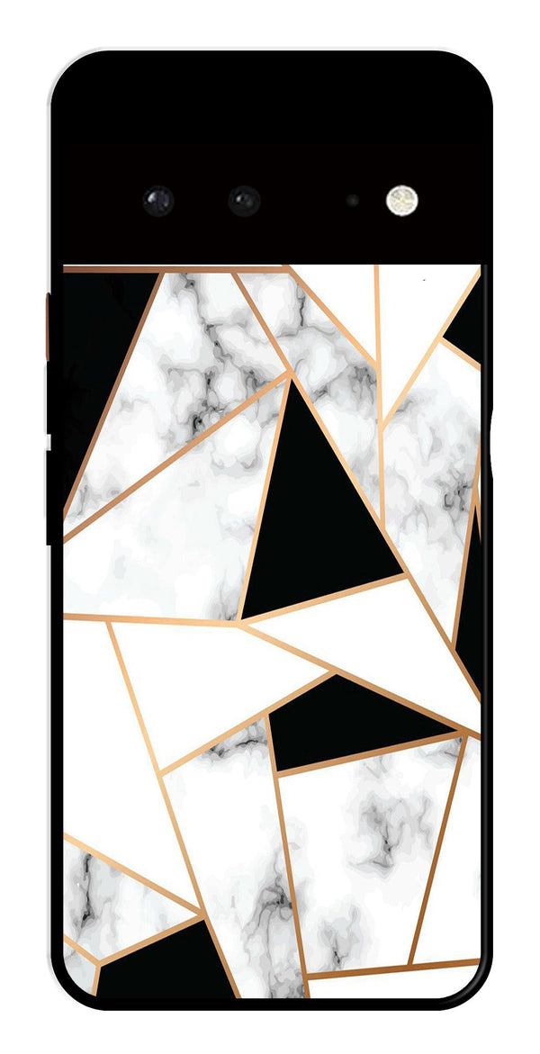 Marble Design2 Metal Mobile Case for Google Pixel 6 5G   (Design No -08)