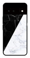 Black White Marble Design Metal Mobile Case for Google Pixel 6 5G   (Design No -09)