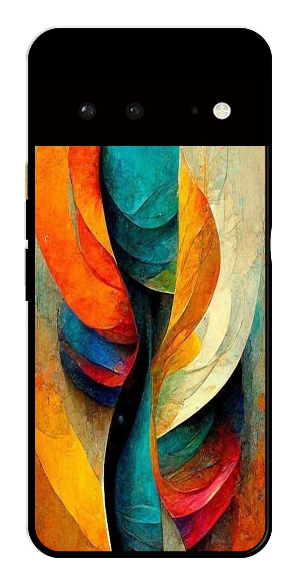 Modern Art Metal Mobile Case for Google Pixel 6 5G   (Design No -11)