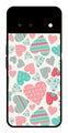Hearts Pattern Metal Mobile Case for Google Pixel 6 5G   (Design No -22)