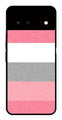Pink Pattern Metal Mobile Case for Google Pixel 6 5G   (Design No -23)