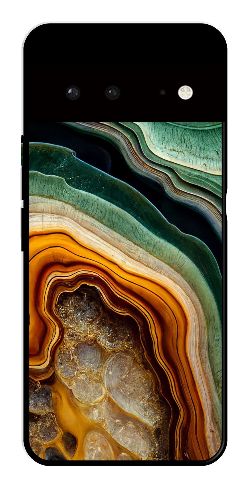 Marble Design Metal Mobile Case for Google Pixel 6 5G   (Design No -28)