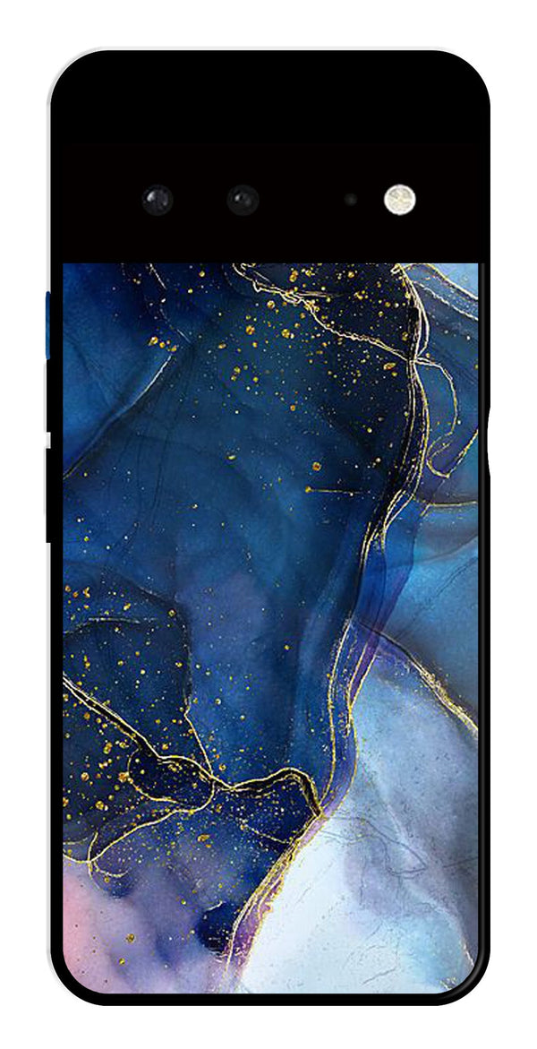 Blue Marble Metal Mobile Case for Google Pixel 6 5G   (Design No -34)
