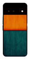 Orange Green Pattern Metal Mobile Case for Google Pixel 6 5G   (Design No -45)