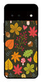 Leaves Design Metal Mobile Case for Google Pixel 6 5G   (Design No -51)