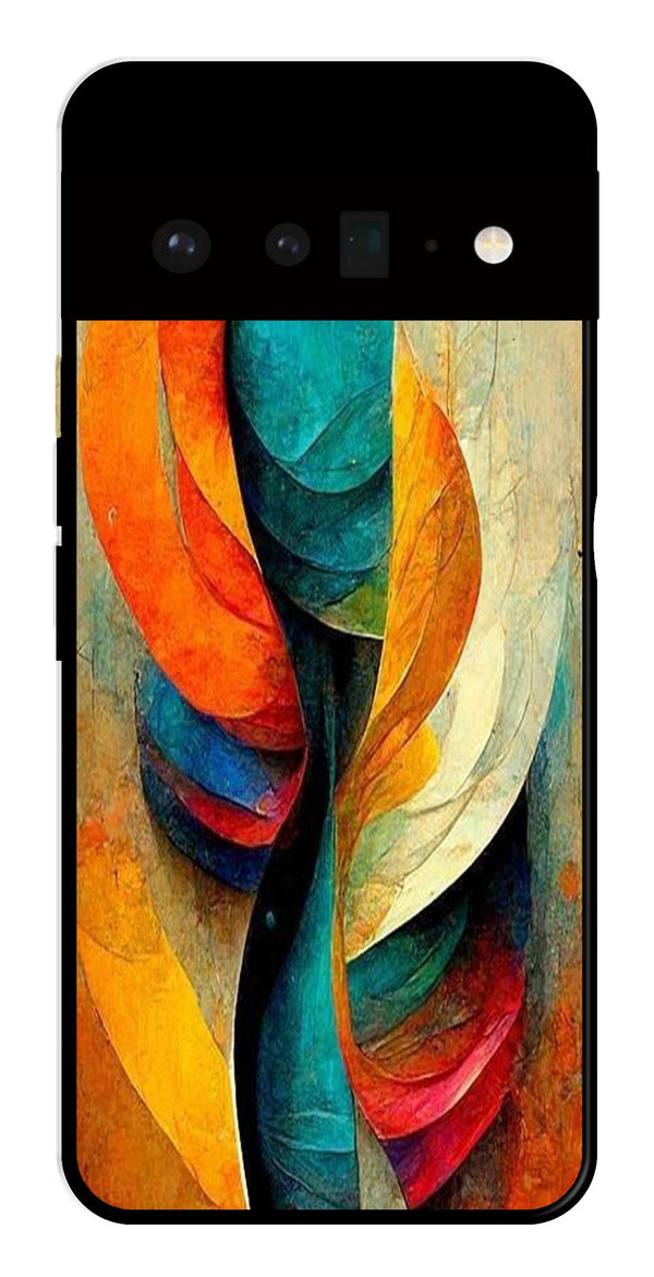 Modern Art Metal Mobile Case for Google Pixel 6 Pro 5G   (Design No -11)