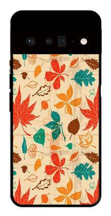 Leafs Design Metal Mobile Case for Google Pixel 6 Pro 5G