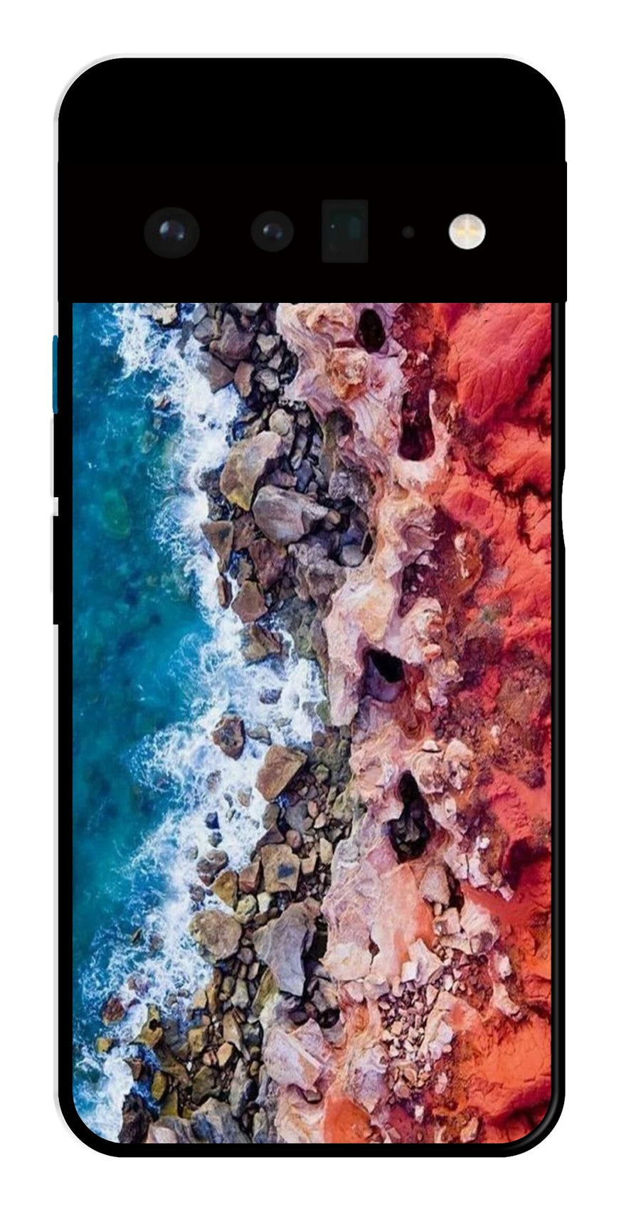 Sea Shore Metal Mobile Case for Google Pixel 6 Pro 5G   (Design No -18)