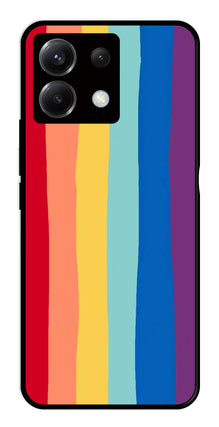 Rainbow MultiColor Metal Mobile Case for Poco X6 5G