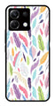 Colorful Feathers Metal Mobile Case for Poco X6 5G   (Design No -06)