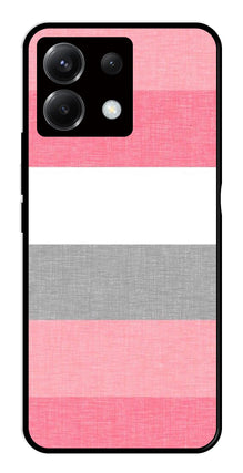 Pink Pattern Metal Mobile Case for Poco X6 5G
