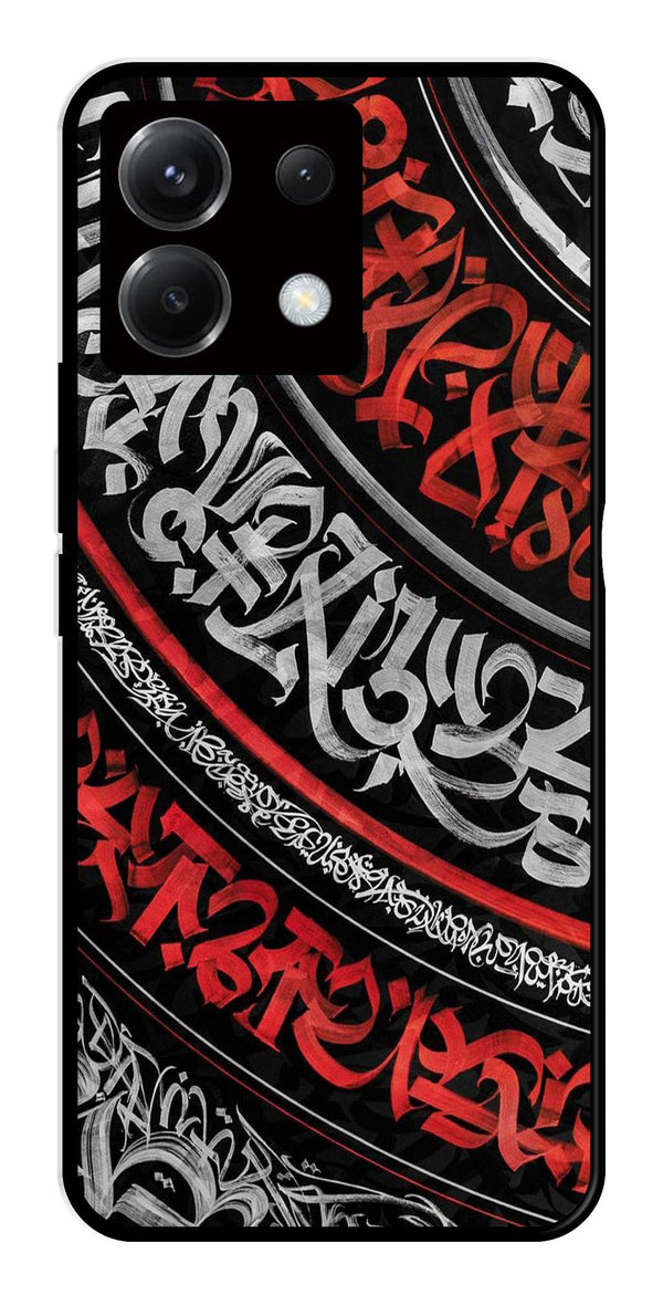 Qalander Art Metal Mobile Case for Poco X6 5G   (Design No -49)