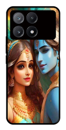 Lord Radha Krishna Metal Mobile Case for Poco X6 Pro 5G
