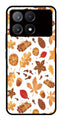 Autumn Leaf Metal Mobile Case for Poco X6 Pro 5G   (Design No -19)