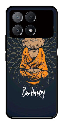 Be Happy Metal Mobile Case for Poco X6 Pro 5G