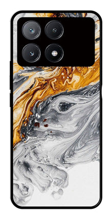 Marble Pattern Metal Mobile Case for Poco X6 Pro 5G