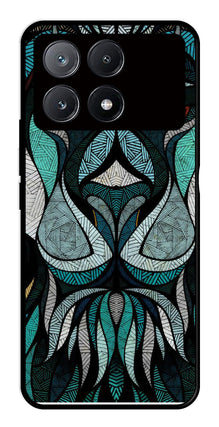 Lion Pattern Metal Mobile Case for Poco X6 Pro 5G