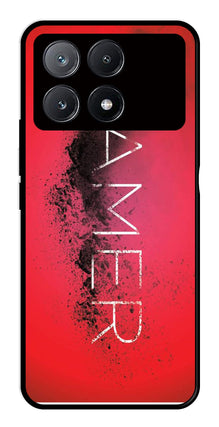 Gamer Pattern Metal Mobile Case for Poco X6 Pro 5G