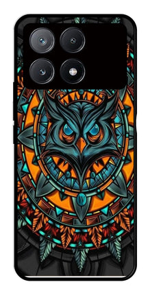 Owl Pattern Metal Mobile Case for Poco X6 Pro 5G