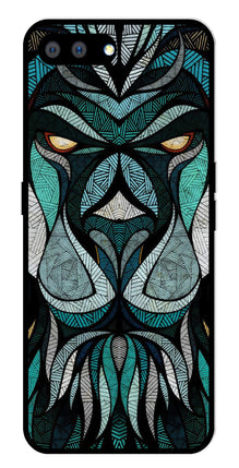 Lion Pattern Metal Mobile Case for Realme A3s