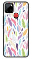 Colorful Feathers Metal Mobile Case for Realme C67 5G   (Design No -06)